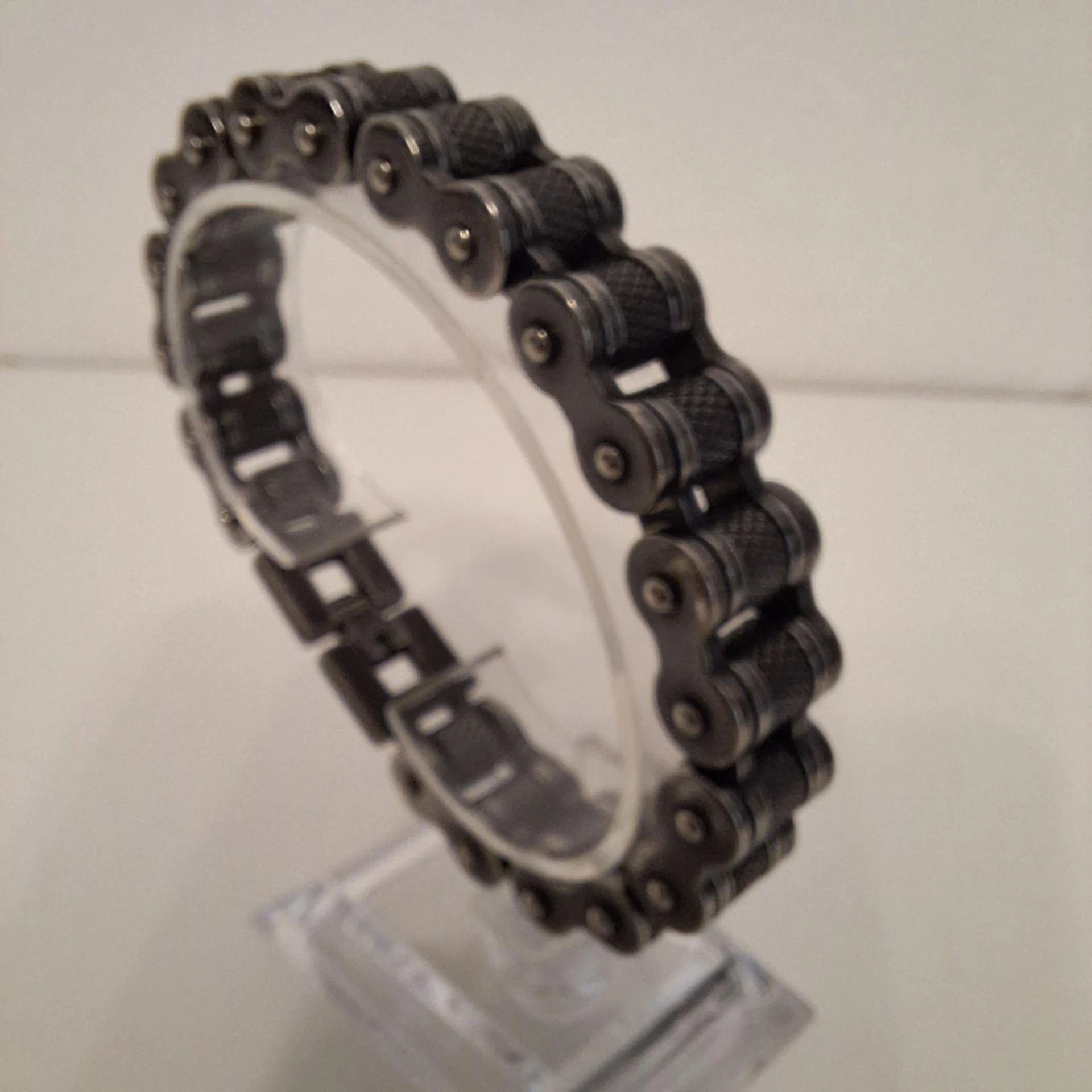 Herenarmband van hoogwaardig roestvrij staal - Premium kwaliteit - Motorkettingstijl, Biker-look, Urban – photo 10